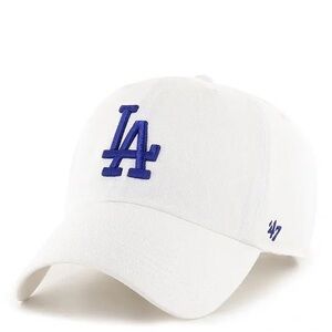 47 White and Blue LA Cap